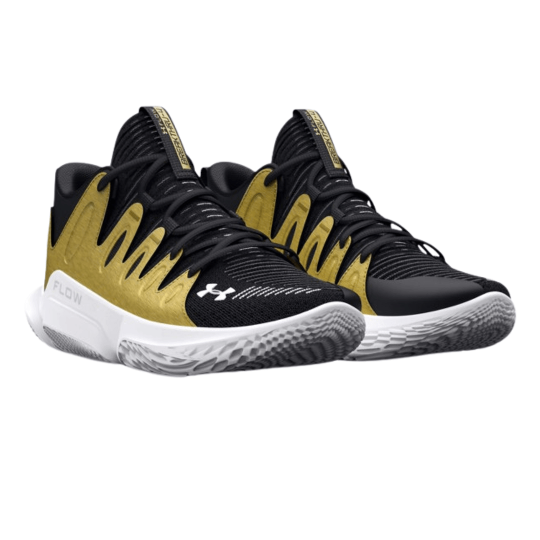 Under Armor - Women's Flow Breakthru 4 'Black Metallic Gold' -Black / Metallic Gold / White