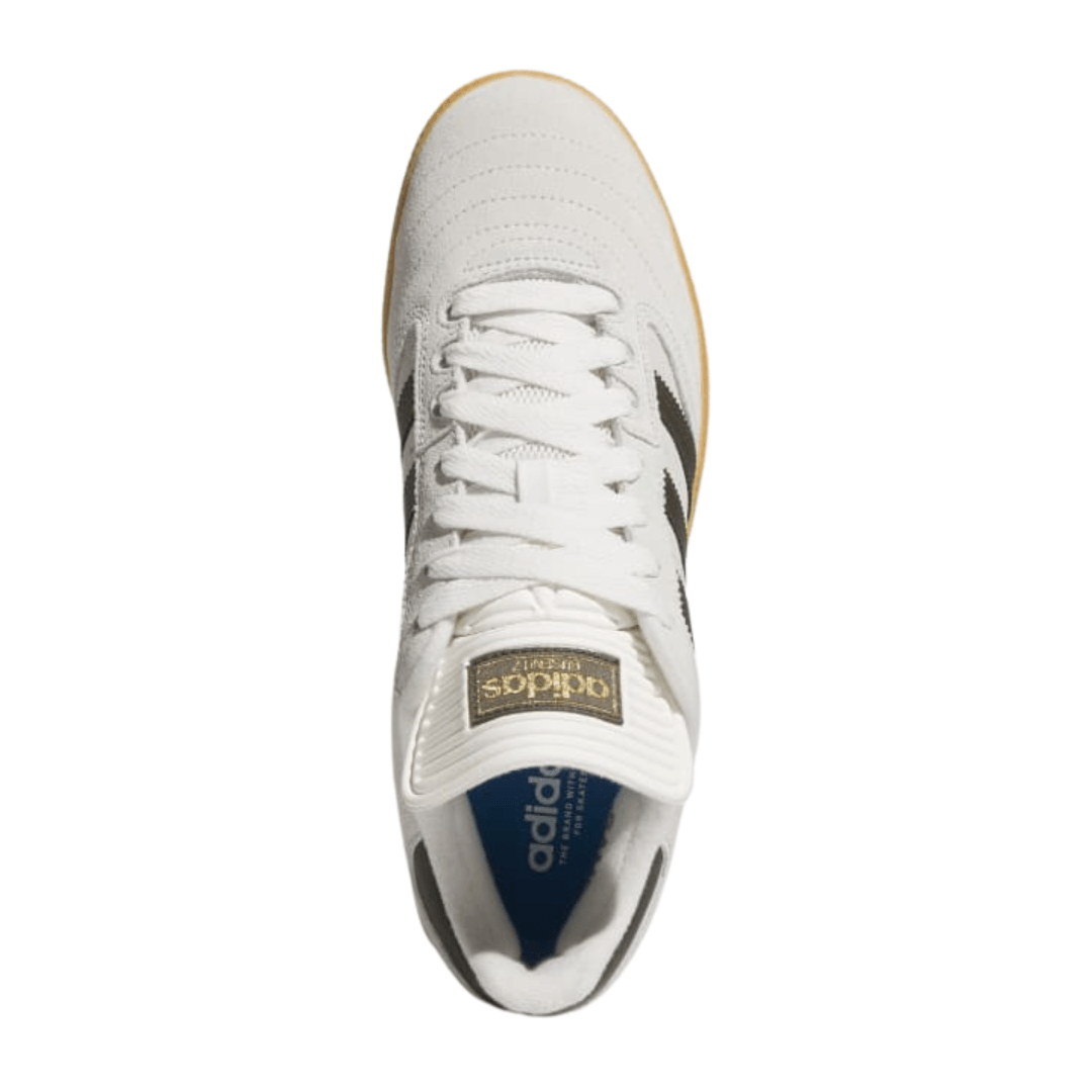 Adidas - Men's Busenitz Pro 'Crystal White Olive Gum' - Crystal White / Shadow Olive / Gum