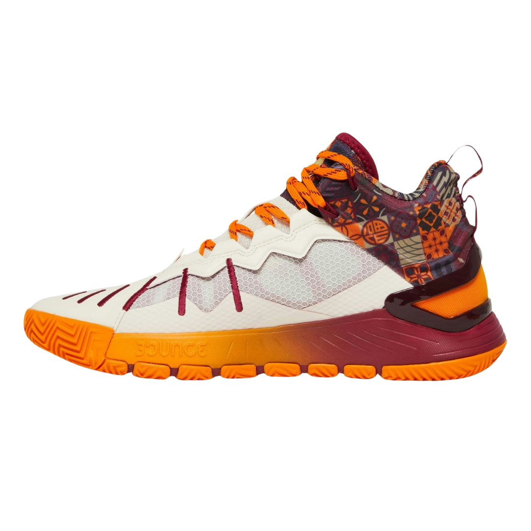 Adidas -  Men's D Rose Son of Chi 'White Bold Orange' - Legacy Burgundy / Cloud White / Bold Orange