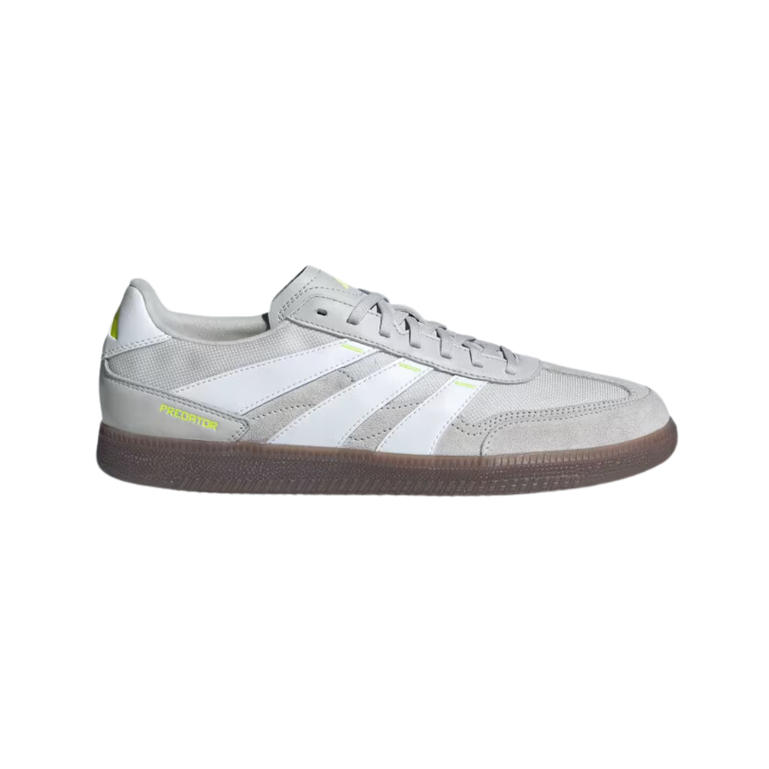 Adidas Predator 24 League Low Freestyle Soccer Shoes - Grey One / Cloud White / Team Solar Yellow 2