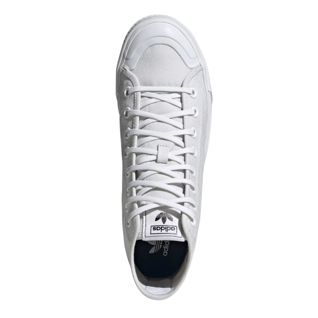 Adidas - Men's Nizza Hi 'White Black' - Cloud White / Cloud White / Core Black