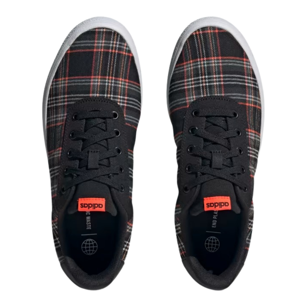 Adidas - Men's Vulc Raid3r 'Black Orange Plaid' - Core Black / Grey Six / Grey Two