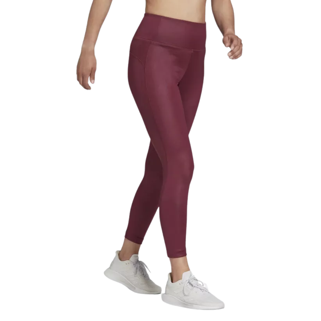 Adidas - Women's X Zoe Saldana AEROREADY Shine Tights - Victory Crimson