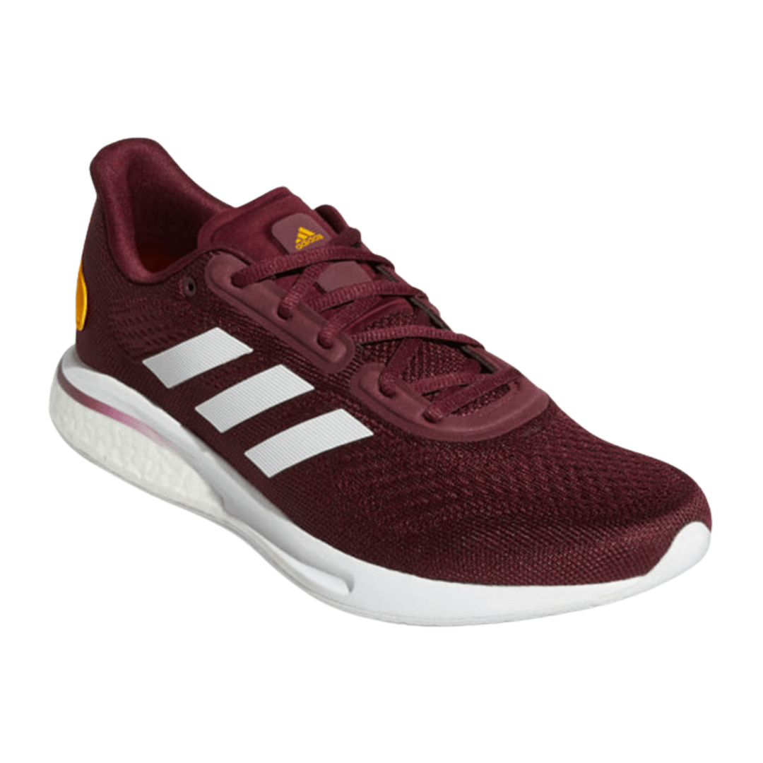 Adidas - Men's Supernova 'Sun Devils' Running Shoes - Deep Red / Burgundy