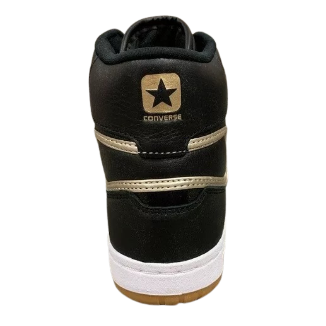 Converse - Women's ALL STAR FASTBREAK HI Black / White - Black / Light Gold / White