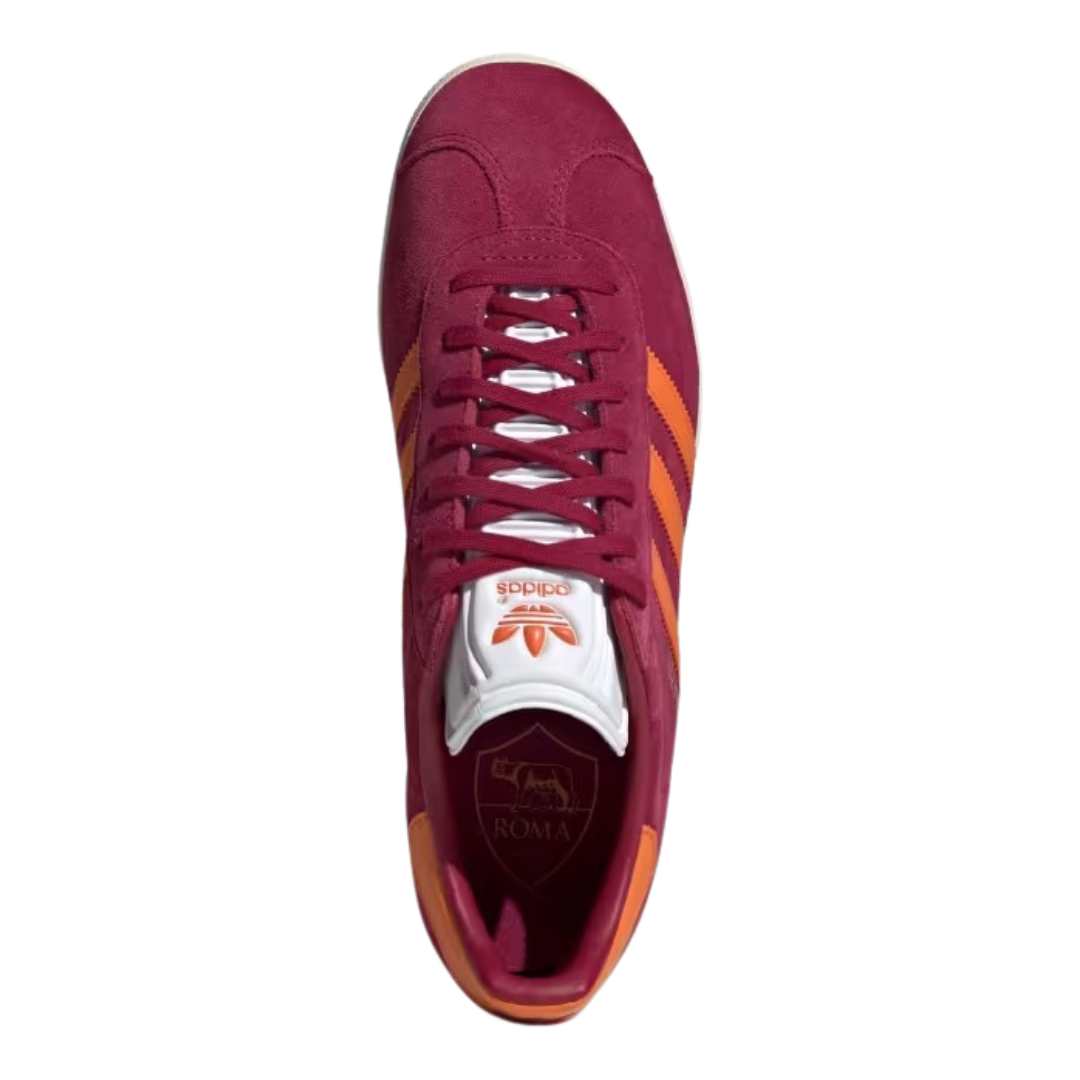 Adidas - Men's AS Roma x Gazelle 'Home Kit' - Legacy Burgundy / Unity Orange / Cream White