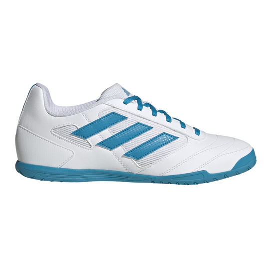 Adidas - Men's Super Sala 2 Indoor 'White Blue' - Cloud White / Bold Aqua / Bold Aqua