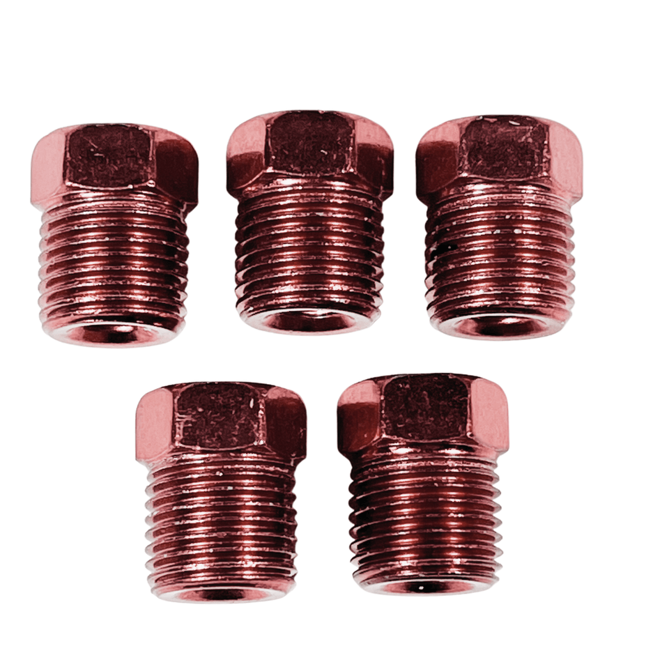 Auto Supplies Direct Brake Line Tube Nuts for 3/16 Tube(7/16" - 24 Thread, Inverted Flare)  Pack of 5