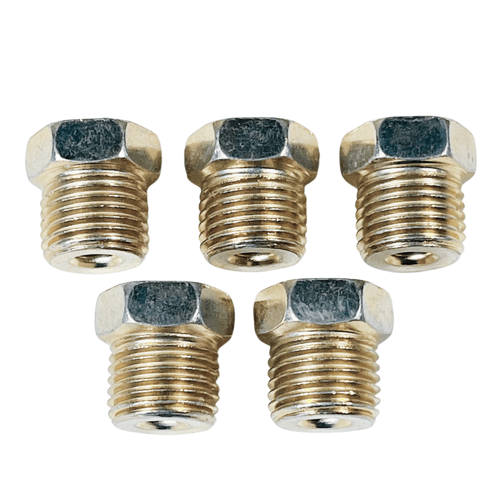 Auto Supplies Direct Brake Line Tube Nuts For 3/16" Tube (9/16" - 18 Thread, Invert Flare) Pack of 5