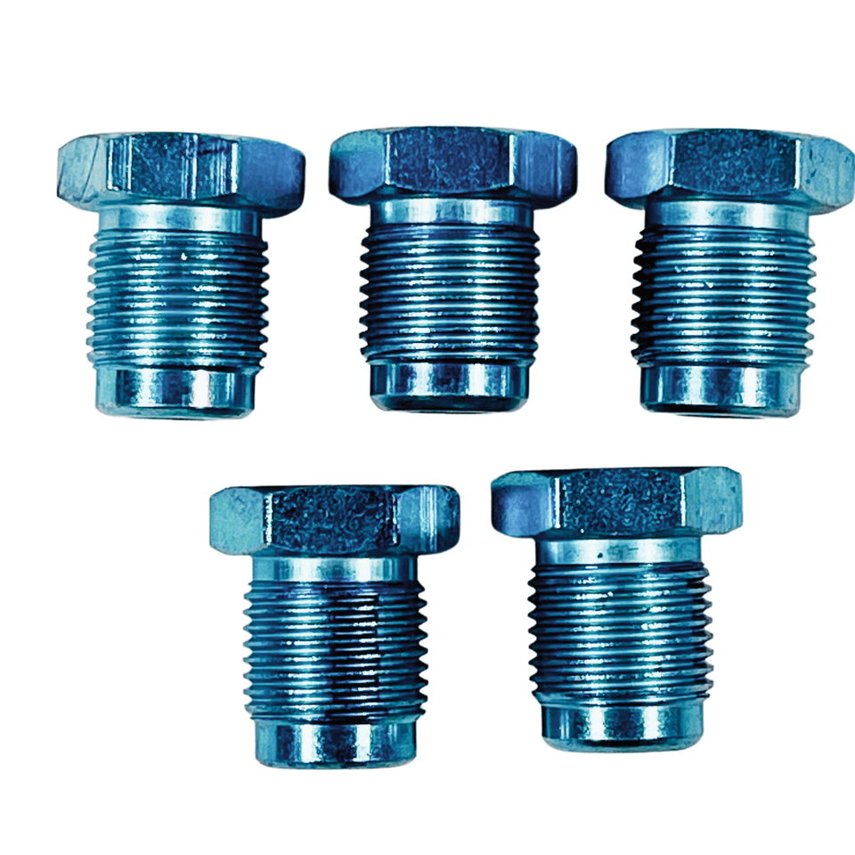 Auto Supplies Direct Brake Line Tube Nuts For 3/16 Tube (12mm x 1.0 thread, Bubble Flare) Pack of 5