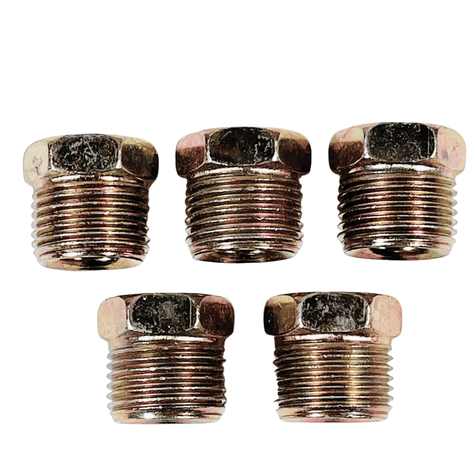 Auto Supplies Direct Tube Nuts for 7/16" Tube (11/16" - 18 Thread, Inverted Flare)  Pack of 5