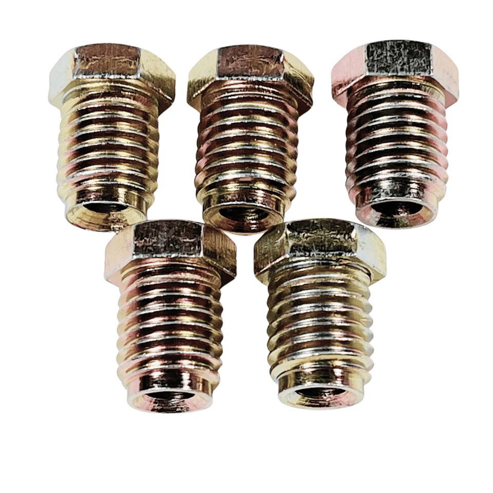 Auto Supplies Direct Brake Line Tube Nuts for 3/16" Tube (11mm x 1.5 Thread, Invert Flare)  Pack of 5