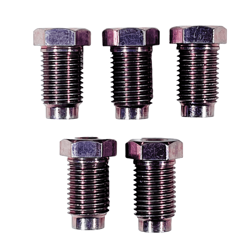 Auto Supplies Direct Brake Line Tube Nuts for 3/16" Tube (3/8" - 24 Thread, Bubble Flare)  Pack of 5