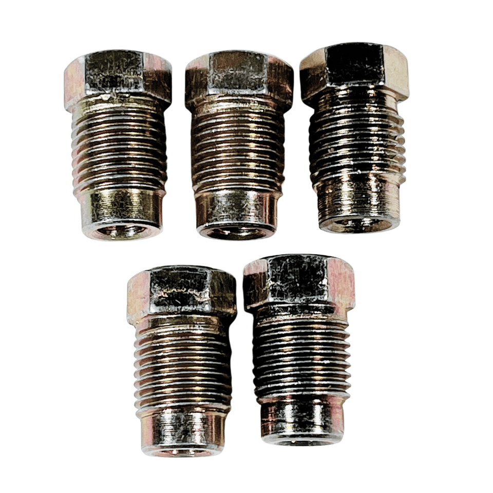 Auto Supplies Direct Brake Line Tube Nuts For 3/16" Tube (10mm x 1.0 Thread, Invert Flare) Pack of 5