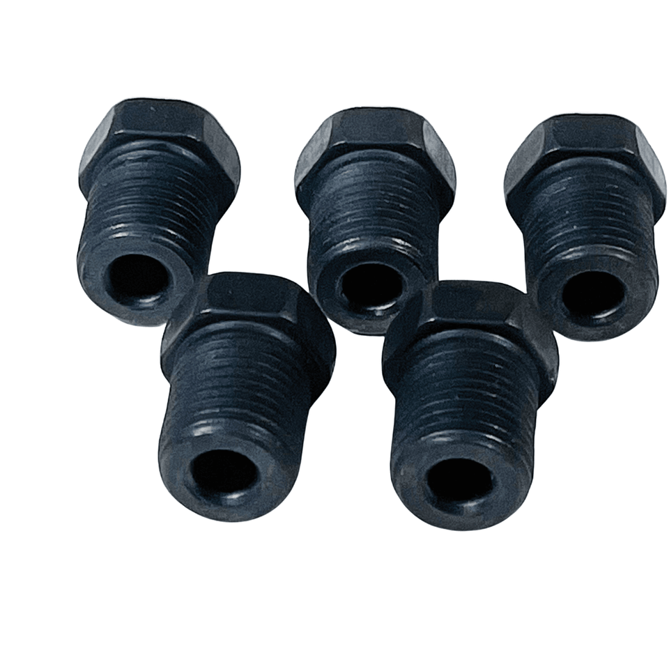 Auto Supplies Direct Brake Line Tube Nuts For 3/16" Tube (1/2" - 20 Thread, Inverted Flare) Pack of 5