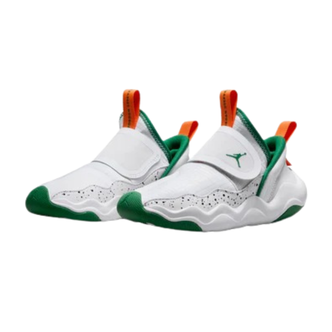 Jordan - Kid's Jordan 23/7 PS 'Hurricanes' - Football Grey / White / Orange Blaze / Pine Green