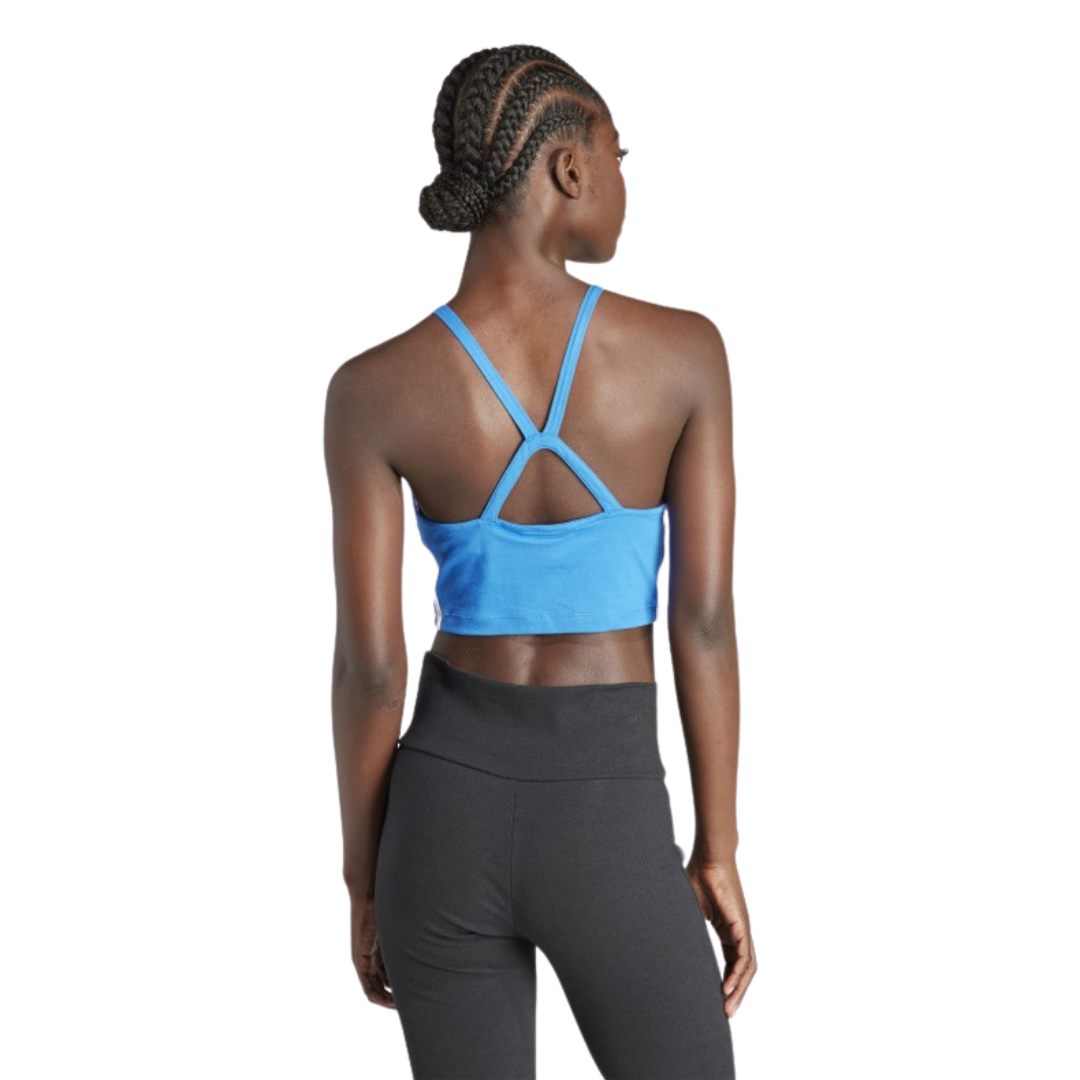 Adidas - Originals Adicolour 3 - Stripes Crop Top - Blue Bird