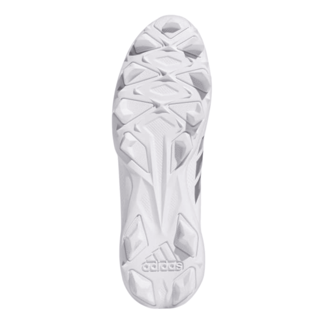 Adidas - Men's Adizero Impact.2 Molded 'White Silver Metallic' - Cloud White / Silver Metallic / Cloud White