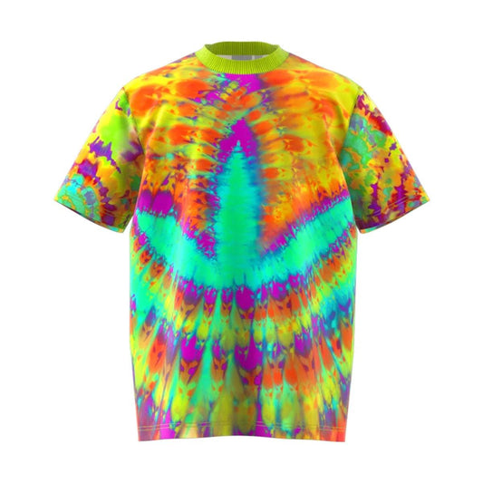 Adidas Tie & Dye Tee 2 Short Sleeve 'Lime Green'