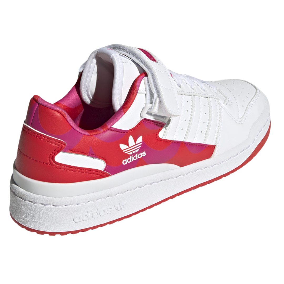 Adidas - Women's Marimekko x Forum Low 'Laine Wave' - Team Real Magenta / Vivid Red / Cloud White