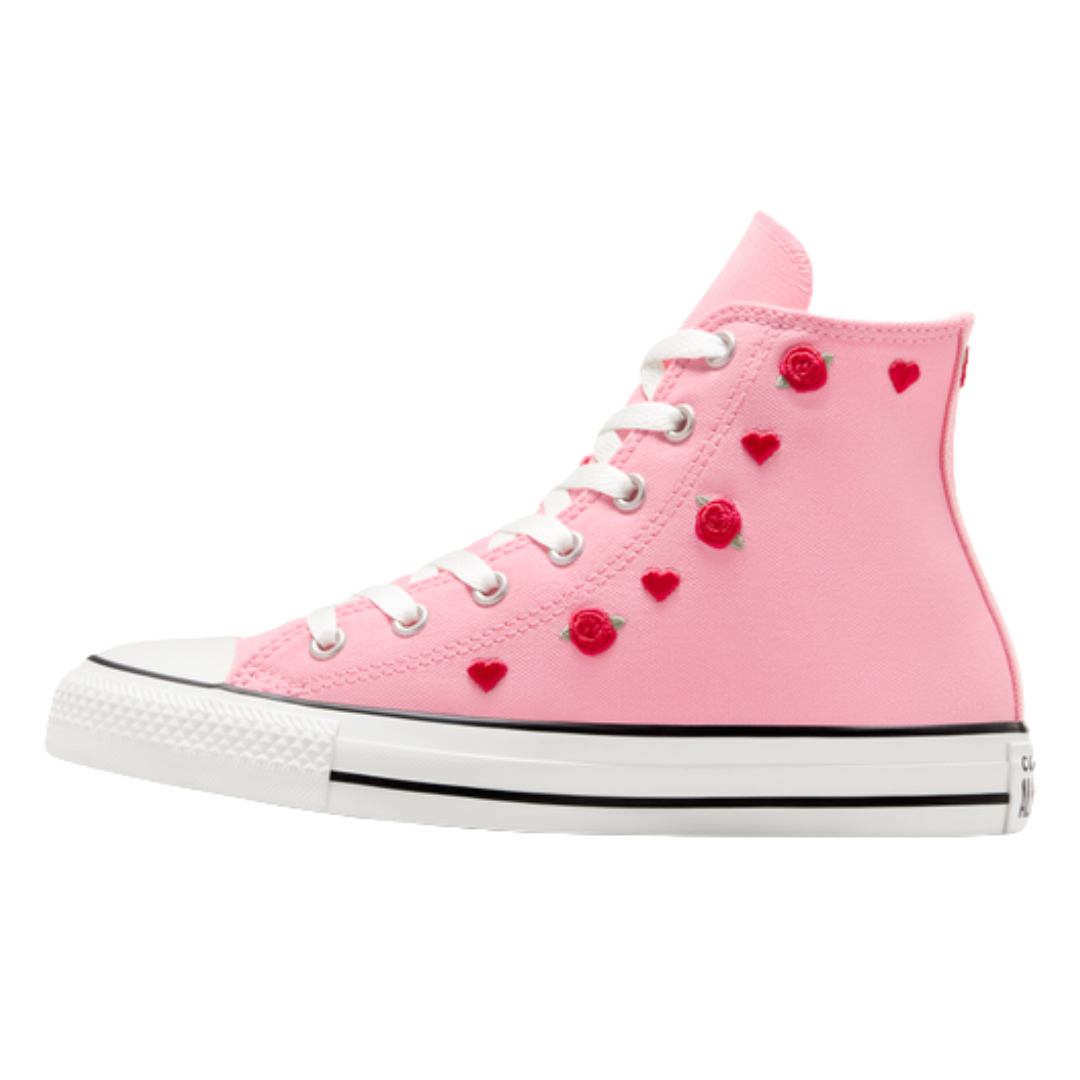 Converse - Kid's Chuck Taylor All Star High GS 'Valentine's Day 2025' - Light Jellyfish Jitter / Red / Egret