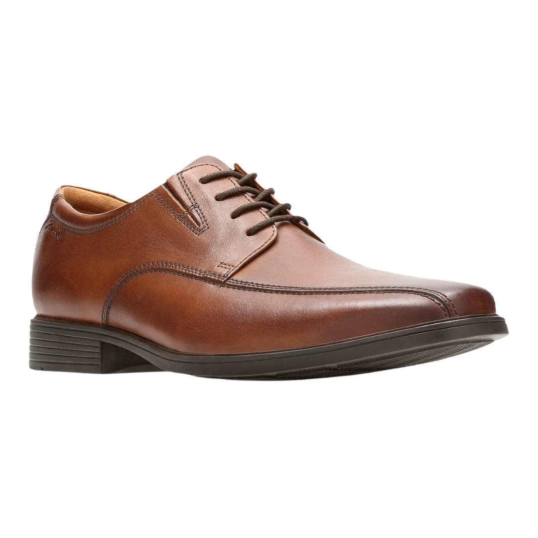 Clarks - Men's Tilden Walk "Dark Tan Leather" - Brown