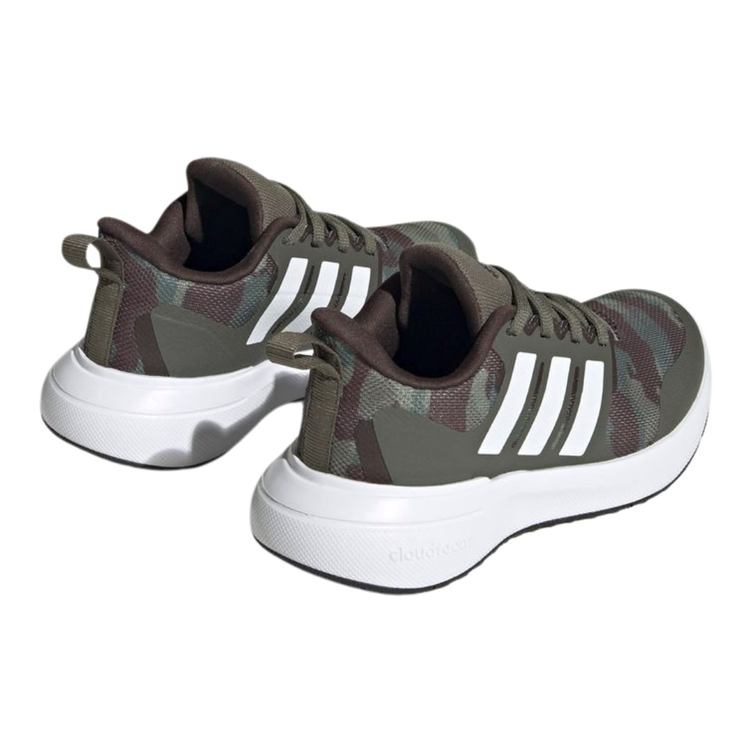 Adidas - Kid's FortaRun 2.0 Cloudfoam Sport Big Kid 'Olive Strata Camo' - Olive Strata / Cloud White / Core Black