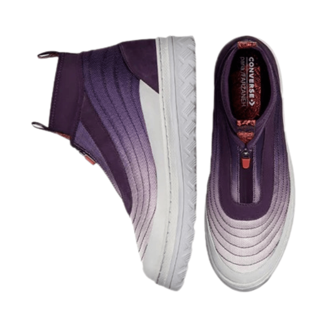 Converse - Women's Paria /FARZANEH x Pro Leather X2 Tech High 'Grape Royal' - Grape Royal / Blackberry Cordial