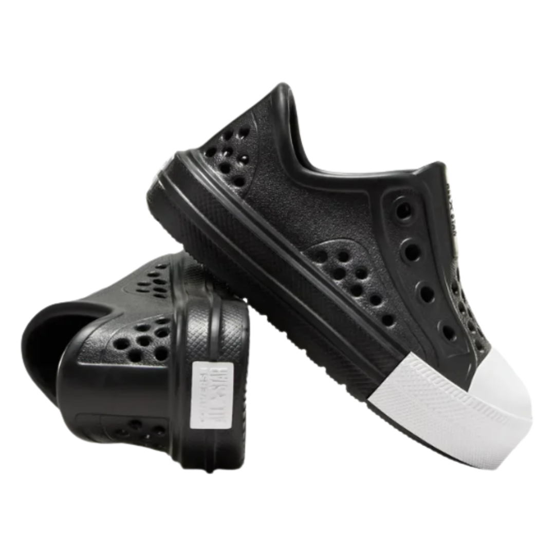 Converse - Kid's Chuck Taylor All Star Play Lite CX Low TD 'Black White' - Black / Black / White