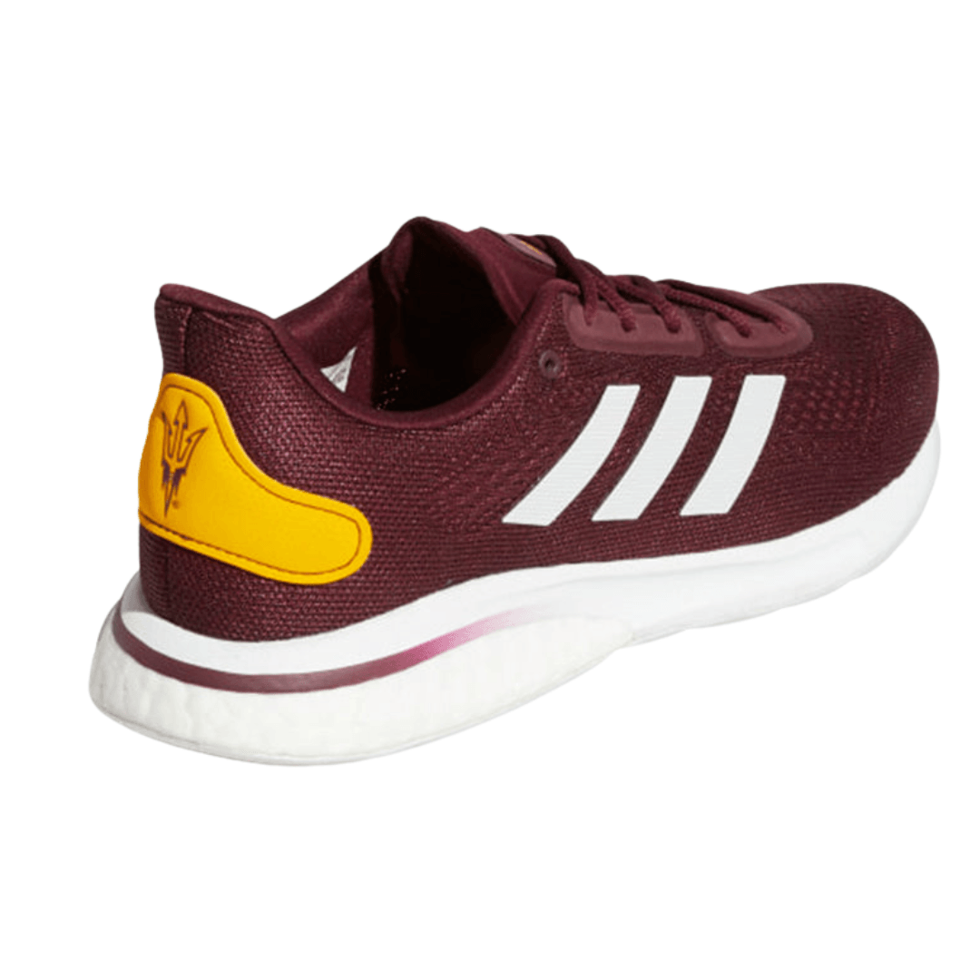 Adidas - Men's Supernova 'Sun Devils' Running Shoes - Deep Red / Burgundy