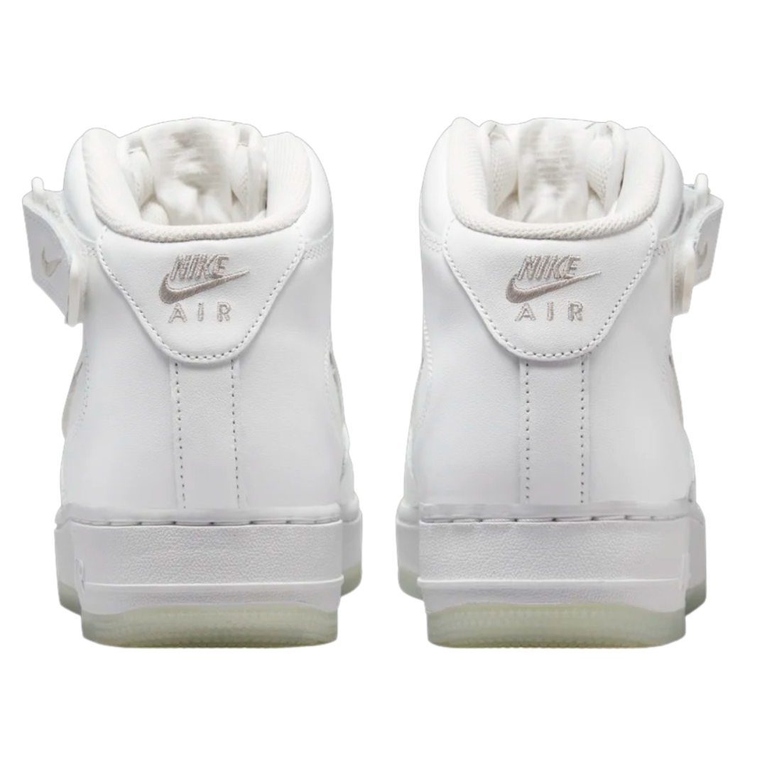 Nike - Men's Air Force 1 Mid 'Color of the Month - Summit White' - Summit White / Light Bone