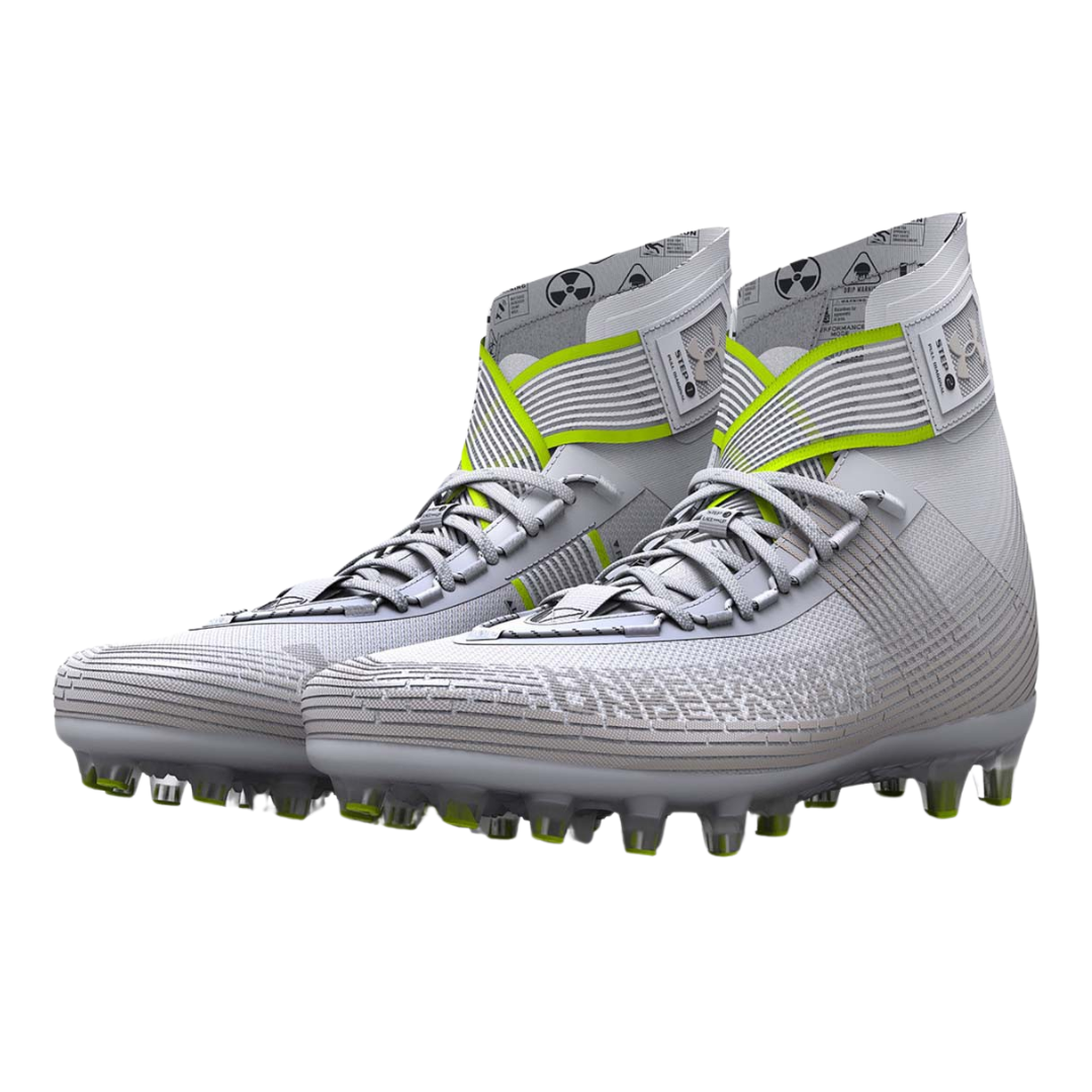 Under Armour - Men's Highlight MC 'White Silver Lime' - White / Metallic Silver