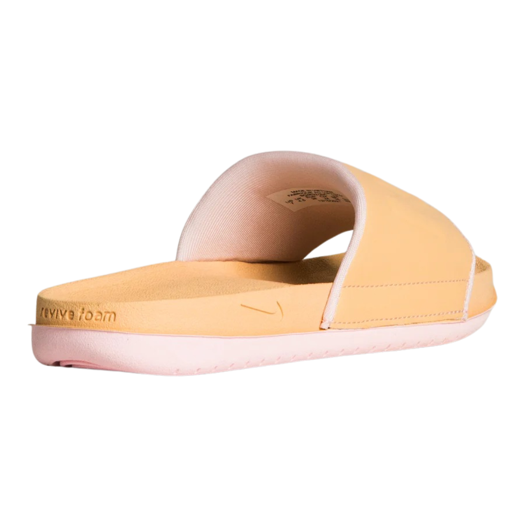 Nike - Women's Offcourt Slides Sandals White Onyx - Pink / Yellow