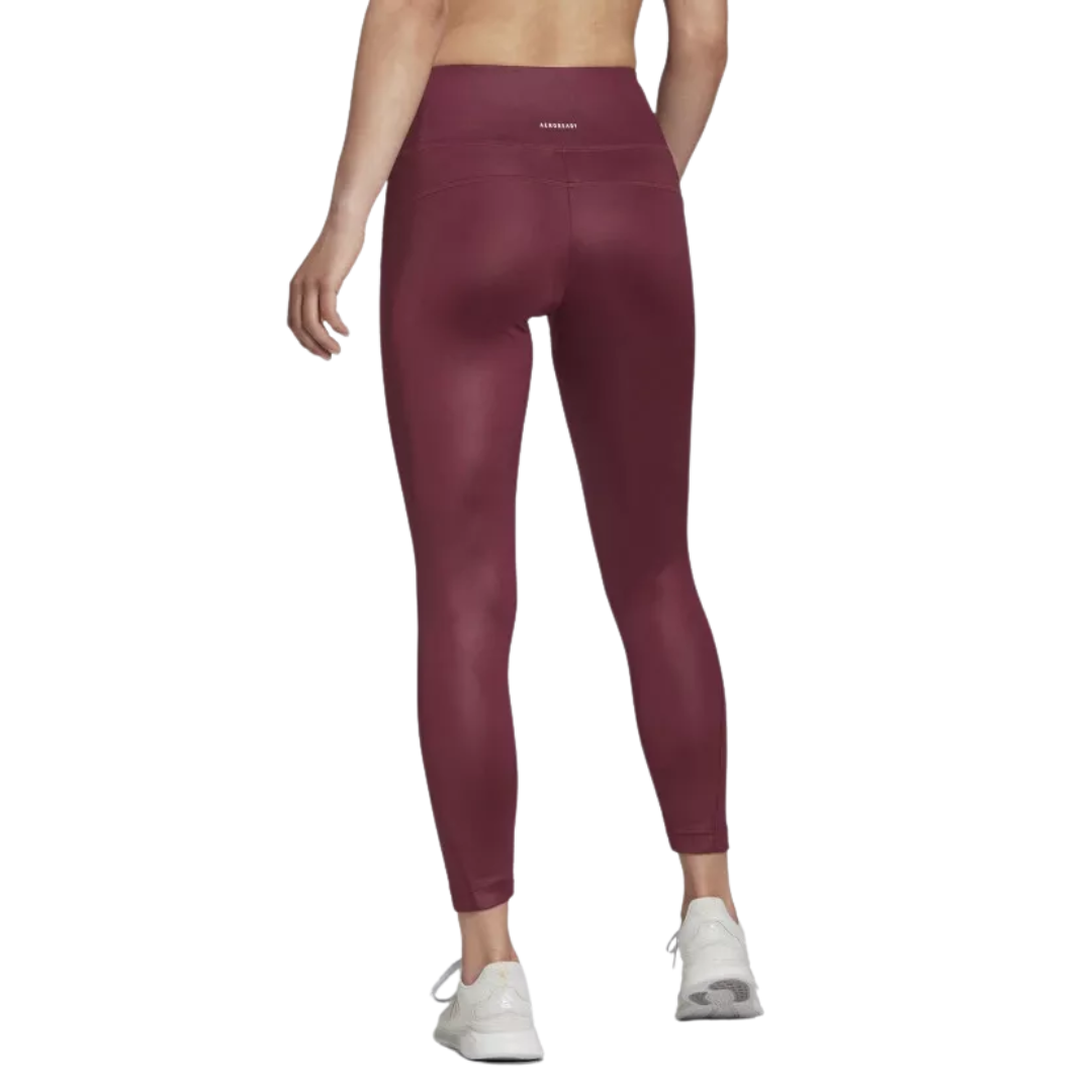 Adidas - Women's X Zoe Saldana AEROREADY Shine Tights - Victory Crimson