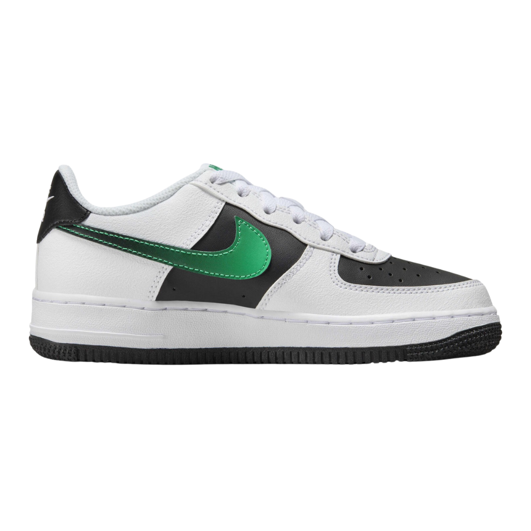 Nike - Kid's Air Force 1 LV8 2 GS 'White Black Malachite' - White/Black / Malachite / Stadium Green