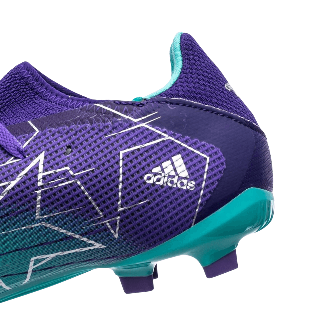 Adidas - Kid's X Speedflow .3 FG Champions Code - Purple Rush / Silver Metallic / Mint Rush Kids