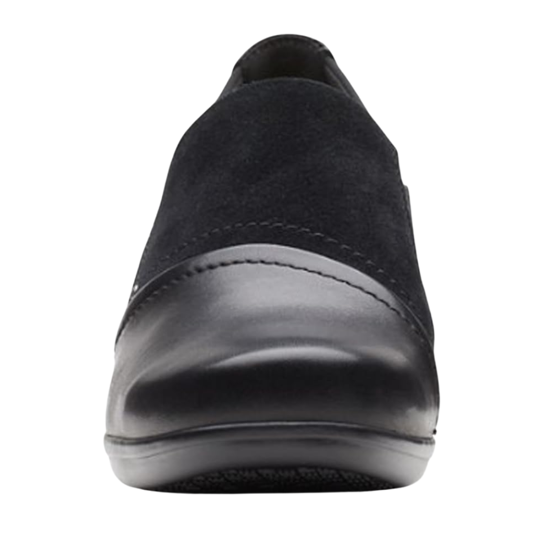 Clarks - Women's Emily Step Loafer - Black Leather