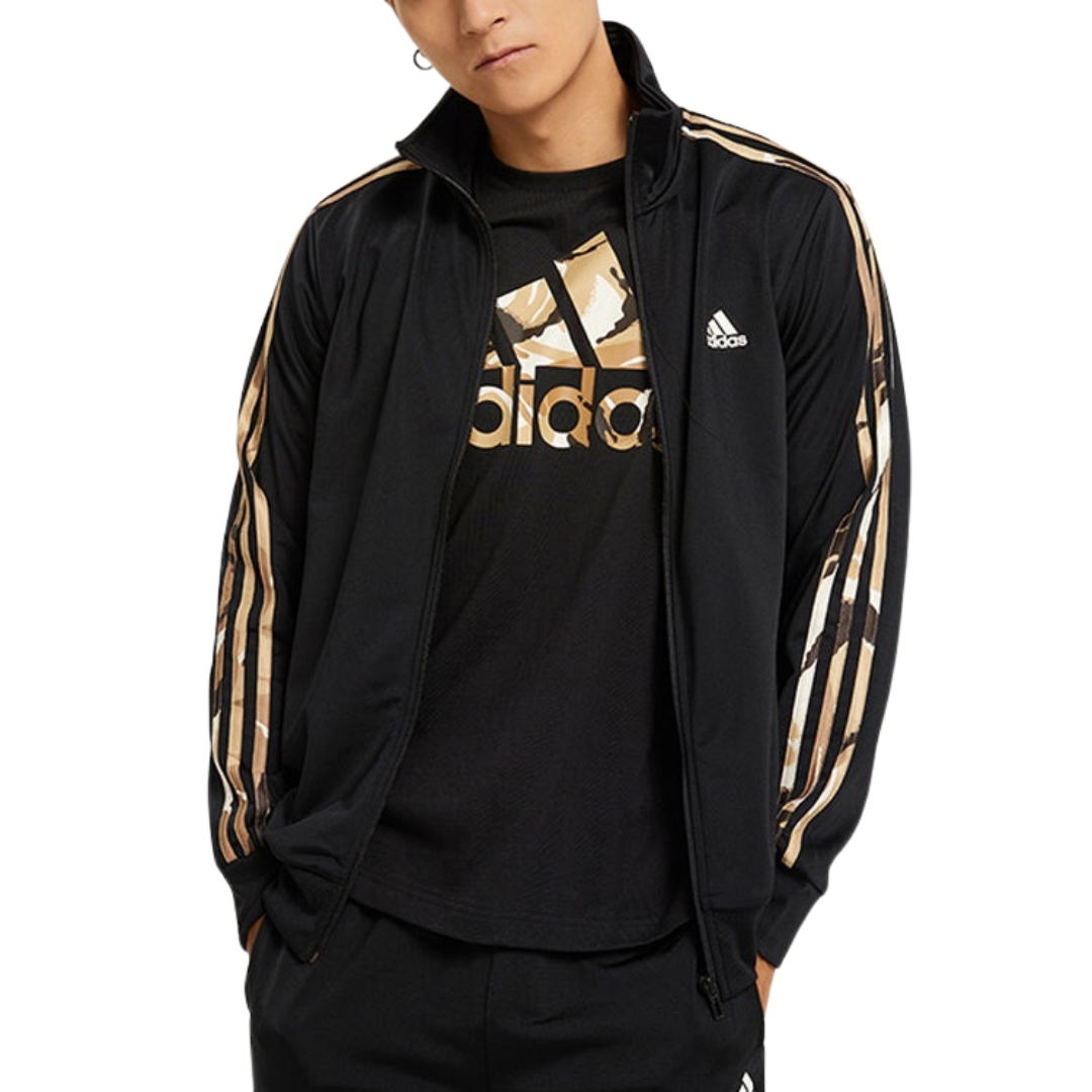 Adidas - Men's Tricot Camo Track Jacket - Black