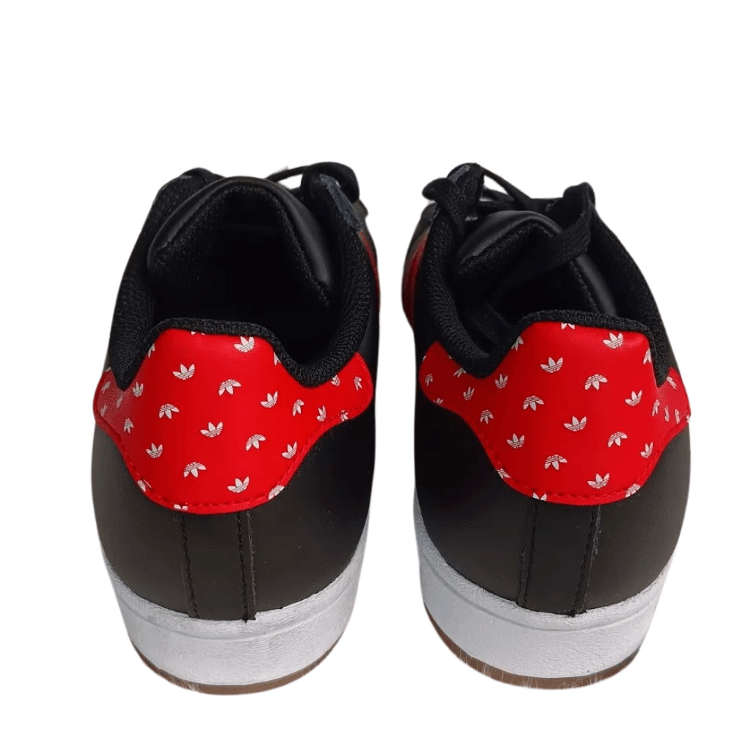 Adidas - Kid's Superstar J Youth Shoes - Black/ Red/ White