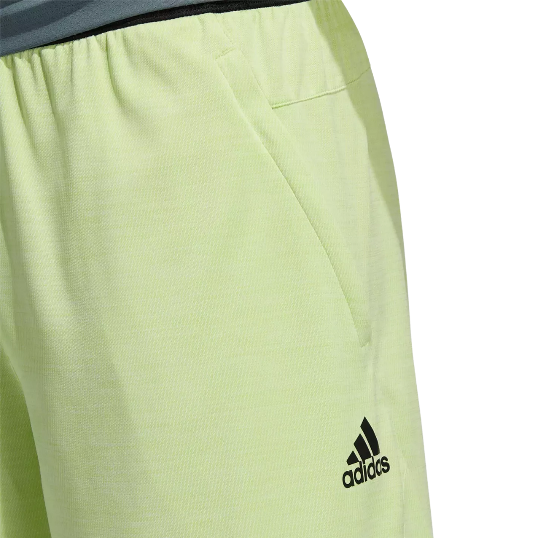 Adidas - Men's Axis 8.5” Knit 3.0 Training Shorts - Almost Lime with Black