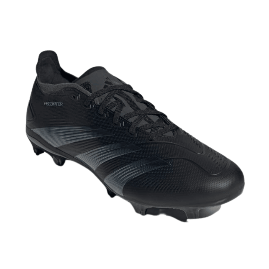 Adidas - Men's Predator 24 League Low FG 'Base Black Pack' - Core Black / Carbon / Core Black