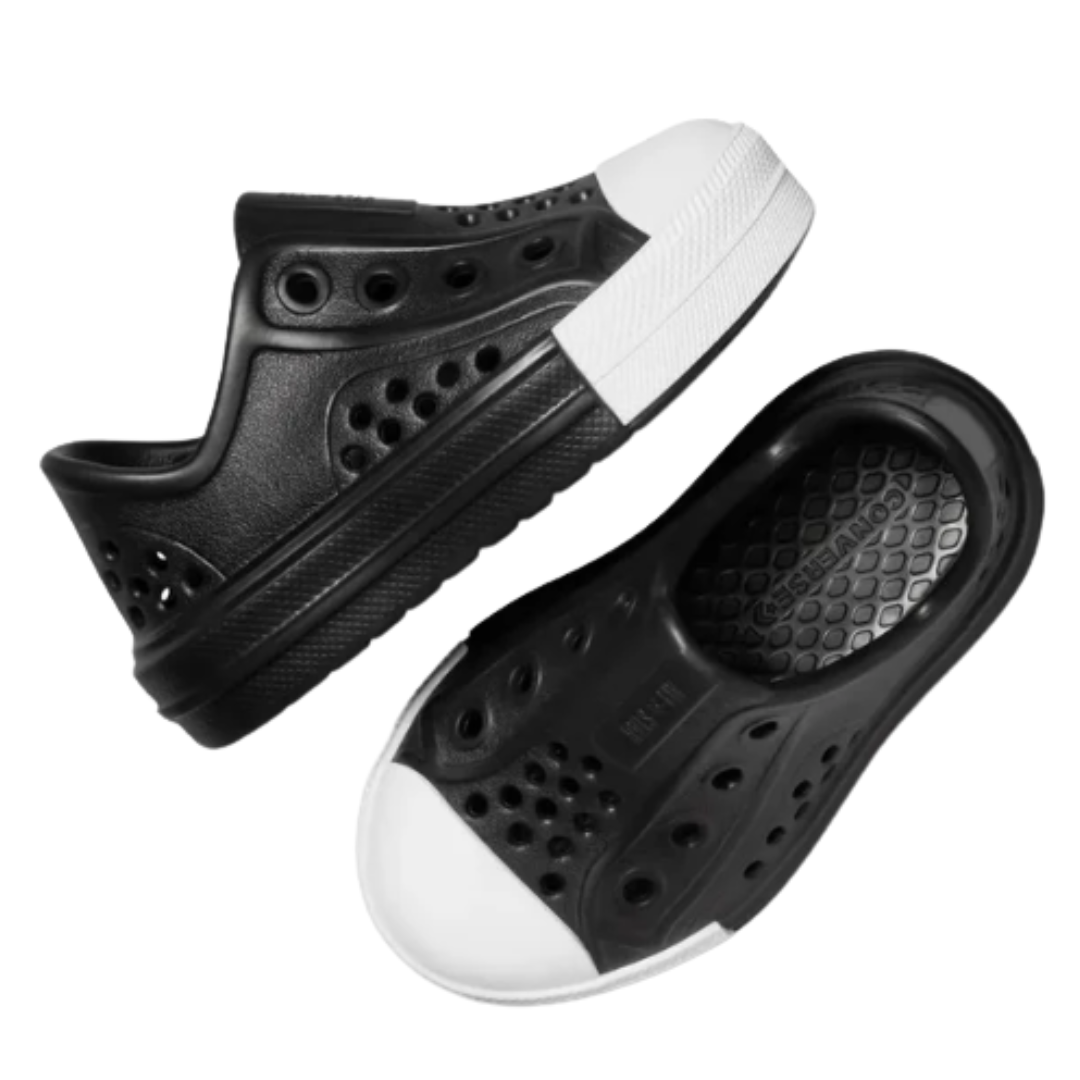 Converse - Kid's Chuck Taylor All Star Play Lite CX Low TD 'Black White' - Black / Black / White