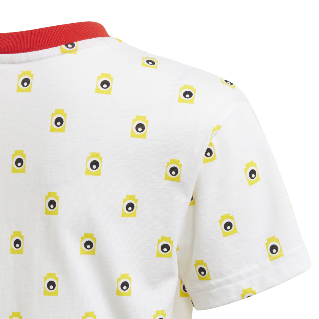 Adidas - Kid's X Classic LEGO Bricks Tee - White / Yellow / White / Black