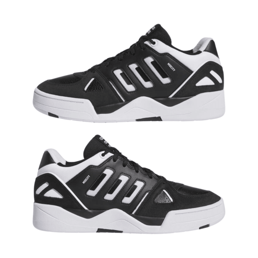 Adidas - Men's Midcity Low 'Black White' - Core Black / Cloud White / Core Black