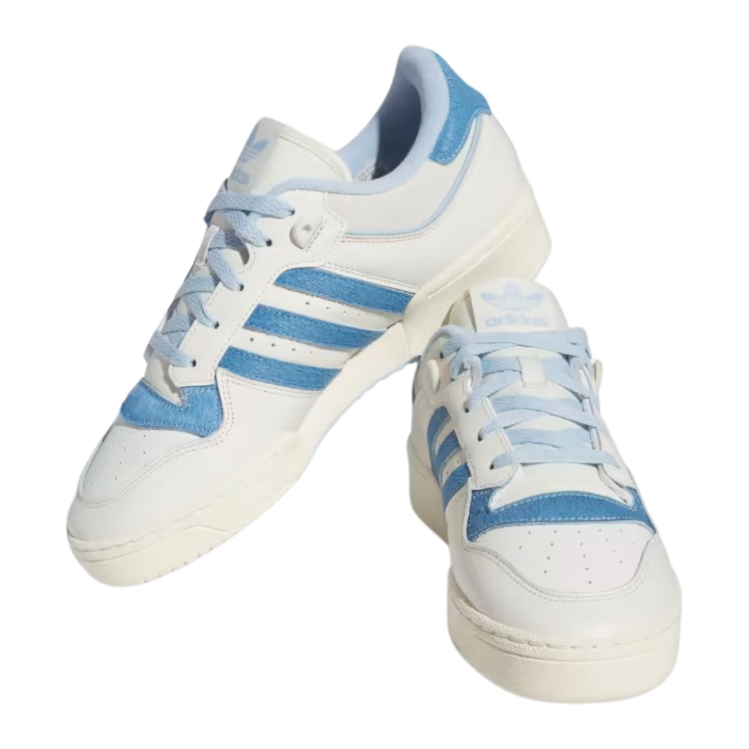 Adidas - Men's Rivalry Low 86 'Off White Clear Sky Pony-Hair' - Off White / Clear Sky / Orbit Grey