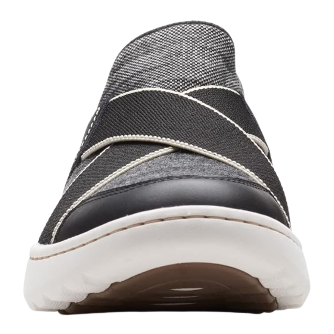 Clarks - Women's Teagan Go Slip - on Sneaker - Black / White