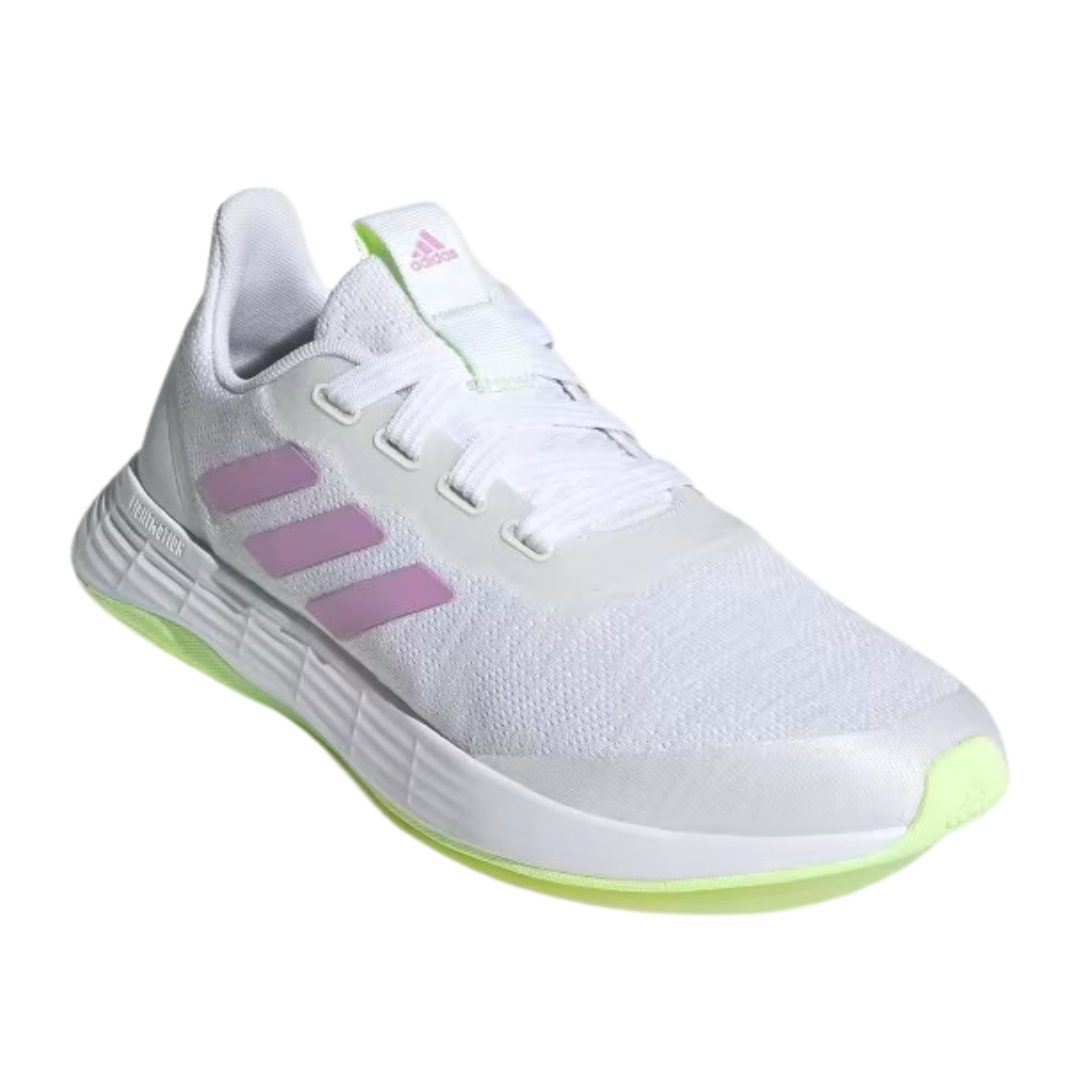 Adidas -  Women's QT Racer 'White Clear Lilac' - Cloud White / Clear Lilac / Hi-Res Yellow