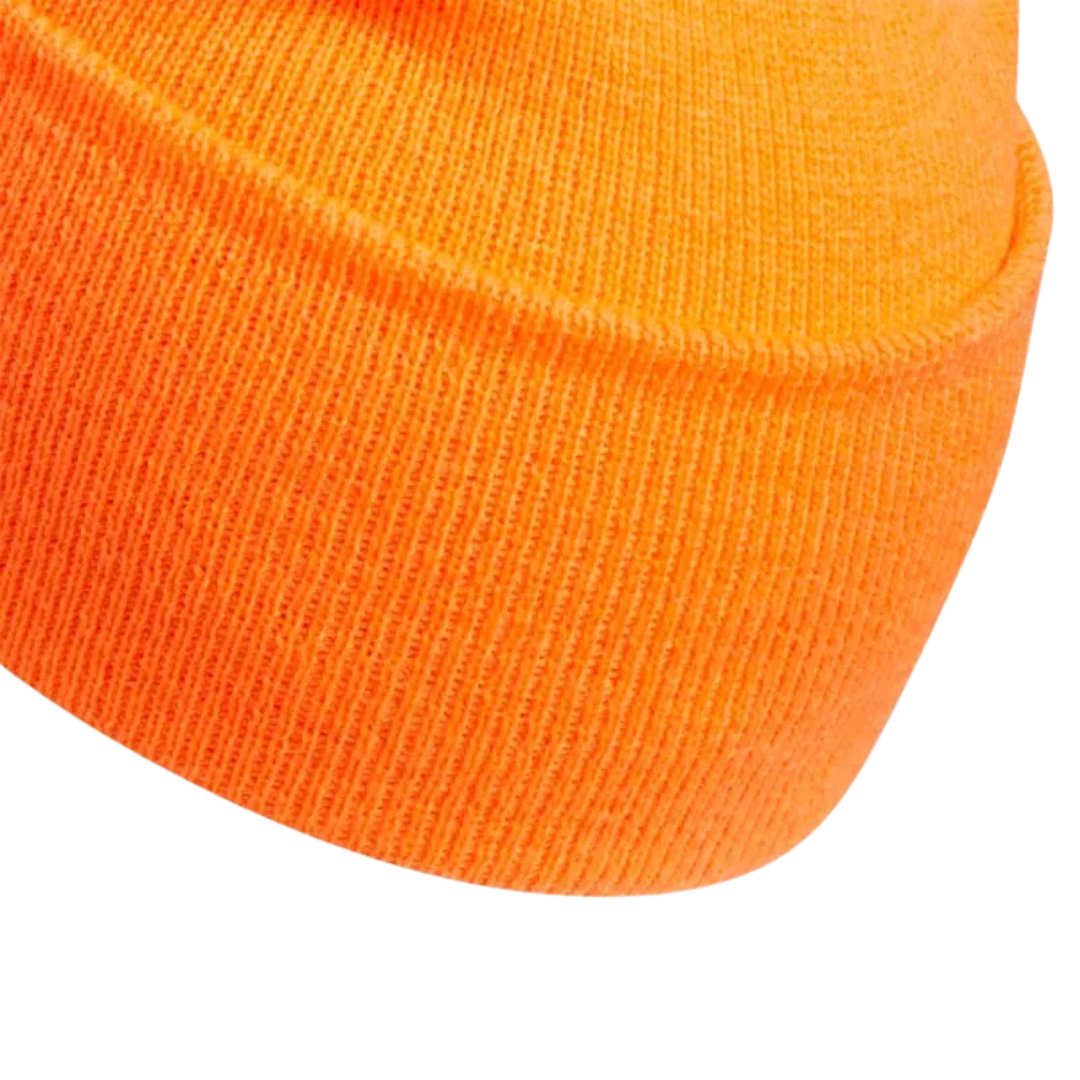 Adidas - Men's Originals Tall Utility Cuff Beanie - Signal Orange / Black / White