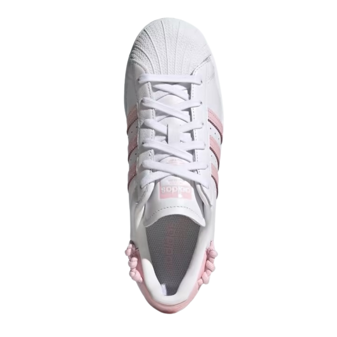 Adidas - Women's Superstar 'Knotted Rope - White Clear Pink' - Cloud White / Clear Pink / Cloud White