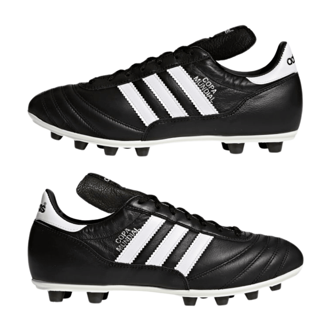 Adidas - Men's Copa Mundial Leather FG Cleats -  Black / Cloud White / Black